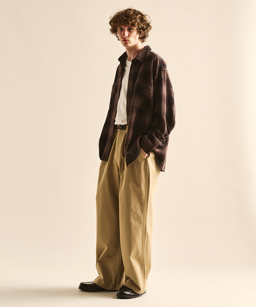 417 EDIFICE(フォーワンセブンエディフィス)の「BIG MAC チノワークパンツ(チノパンツ・メンズ・ブラウン/ベージュ・MEDIUM/LARGE)」の17枚目の写真