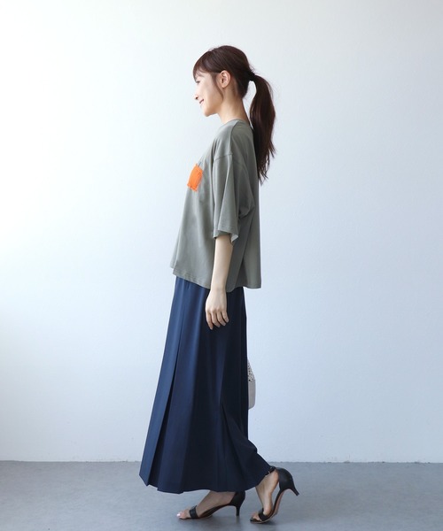 TRANOI（トラノイ）の「TRANOIワイドTシャツ（Tシャツ/カットソー・レディース・ホワイト・38）」の4枚目の写真