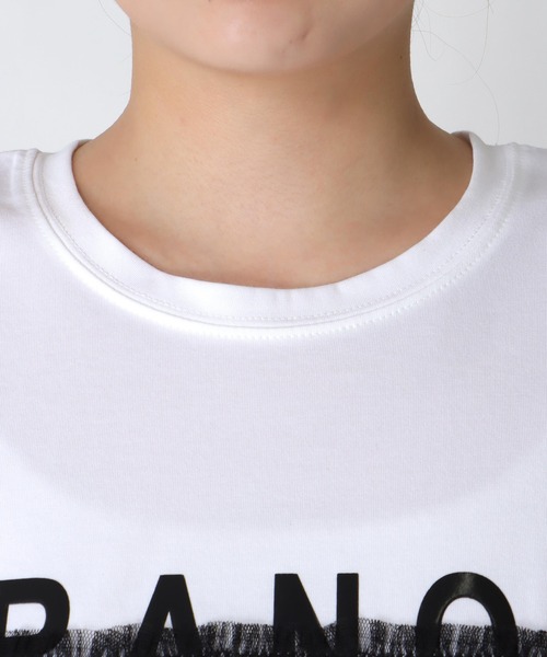 TRANOI（トラノイ）の「TRANOIワイドTシャツ（Tシャツ/カットソー・レディース・ホワイト・38）」の13枚目の写真