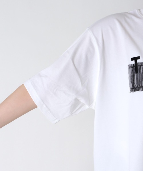 TRANOI（トラノイ）の「TRANOIワイドTシャツ（Tシャツ/カットソー・レディース・ホワイト・38）」の14枚目の写真