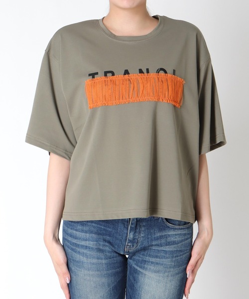 TRANOI（トラノイ）の「TRANOIワイドTシャツ（Tシャツ/カットソー・レディース・ホワイト・38）」の17枚目の写真