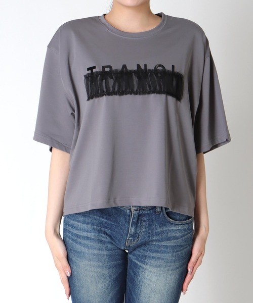 TRANOI（トラノイ）の「TRANOIワイドTシャツ（Tシャツ/カットソー・レディース・ホワイト・38）」の19枚目の写真