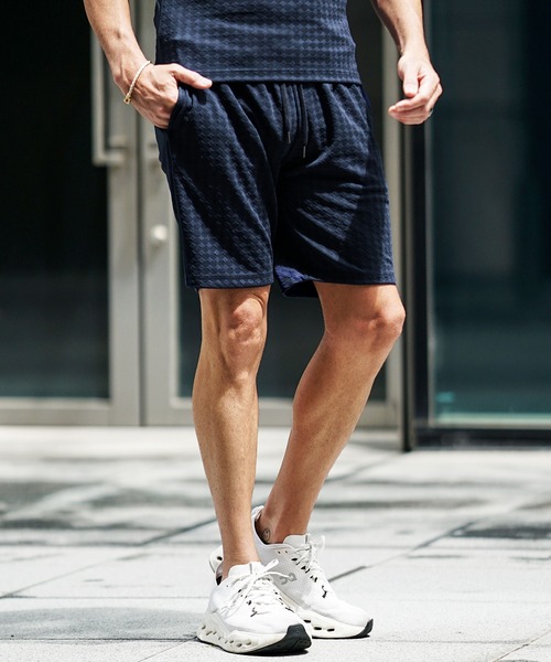 JOKER(ジョーカー)の「ふくれダイヤ柄ハーフパンツ メンズ ショーツ 夏服(その他パンツ・メンズ・ネイビー/ブラウン/チャコール/ブラック/ホワイト・XXL/XL/M/L/S)」の20枚目の写真