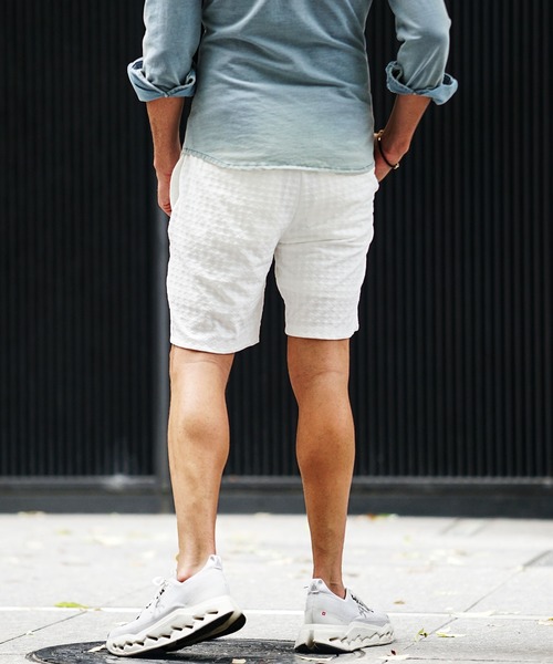 JOKER(ジョーカー)の「ふくれダイヤ柄ハーフパンツ メンズ ショーツ 夏服(その他パンツ・メンズ・ネイビー/ブラウン/チャコール/ブラック/ホワイト・XXL/XL/M/L/S)」の12枚目の写真