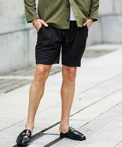 JOKER(ジョーカー)の「ふくれダイヤ柄ハーフパンツ メンズ ショーツ 夏服(その他パンツ・メンズ・ネイビー/ブラウン/チャコール/ブラック/ホワイト・XXL/XL/M/L/S)」の15枚目の写真