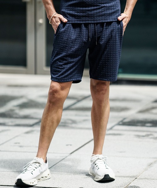 JOKER(ジョーカー)の「ふくれダイヤ柄ハーフパンツ メンズ ショーツ 夏服(その他パンツ・メンズ・ネイビー/ブラウン/チャコール/ブラック/ホワイト・XXL/XL/M/L/S)」の7枚目の写真