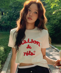 ROLAROLA（ロラロラ）の「MAISON DE ROLA EMBROIDERY T-SHIRT WHITE（Tシャツ/カットソー）」