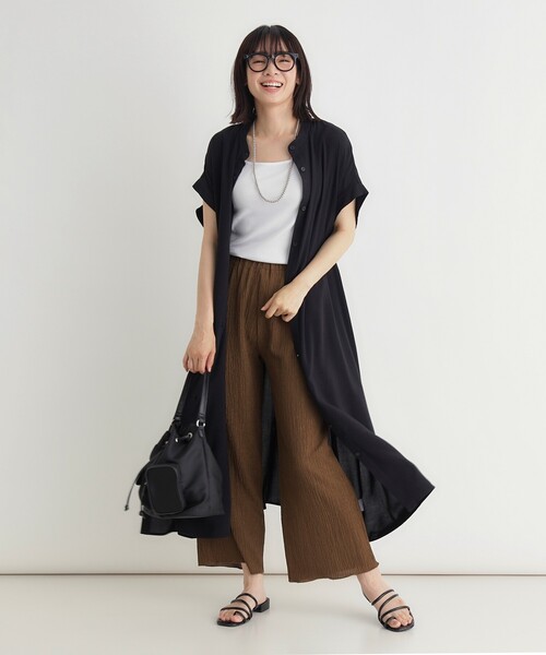 HONEYSUCKLE ROSE(ハニーサックルローズ)の「ボタンアキシャツワンピース(ワンピース・レディース・ブラック/ブルー系その他・04/05)」の1枚目の写真
