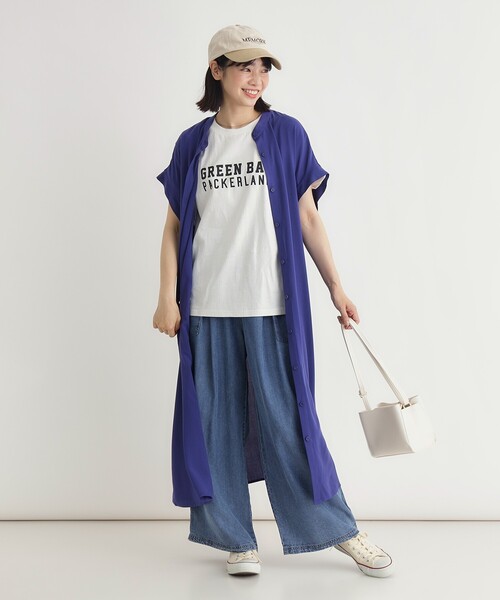 HONEYSUCKLE ROSE(ハニーサックルローズ)の「ボタンアキシャツワンピース(ワンピース・レディース・ブラック/ブルー系その他・04/05)」の3枚目の写真
