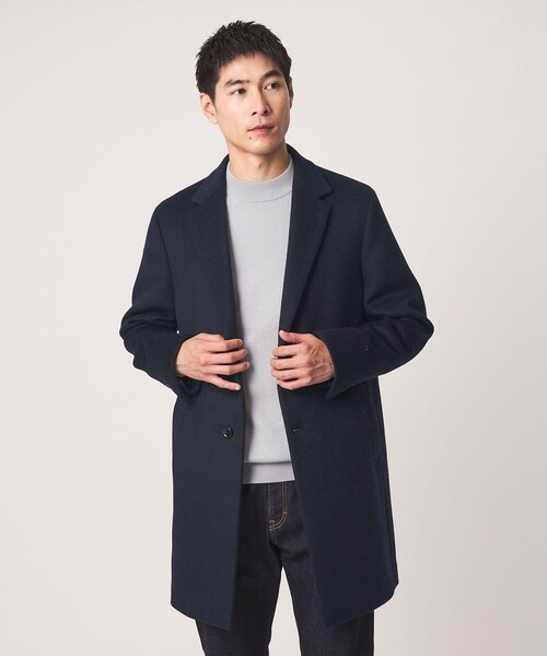 green label relaxing(グリーンレーベルリラクシング)の「S100 ビーバー チェスターコート(チェスターコート・メンズ・その他1/モカ/ネイビー/ダークグレー・S/XS/XL/L/M)」の4枚目の写真