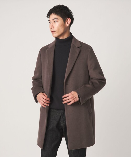 green label relaxing(グリーンレーベルリラクシング)の「S100 ビーバー チェスターコート(チェスターコート・メンズ・その他1/モカ/ネイビー/ダークグレー・S/XS/XL/L/M)」の7枚目の写真