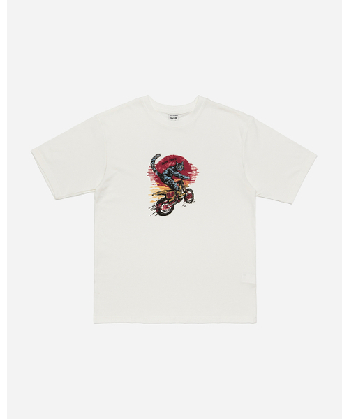 MODNINE（モディナイン）の「Sun Down - Oversized T-Shirt White（Tシャツ/カットソー・メンズ・その他・LARGE/X-LARGE/SMALL/MEDIUM）」の2枚目の写真