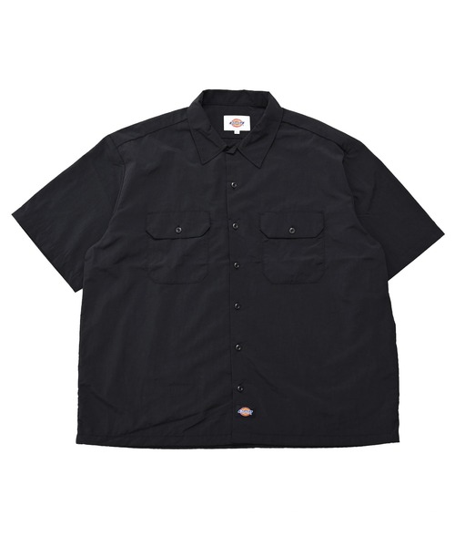 Dickies(ディッキーズ)の「【Dickies】S/S Work Shirts / ディッキーズ 半袖 ワークシャツ(シャツ/ブラウス・メンズ・ベージュ/ブラック・S/L/XL/M)」の1枚目の写真