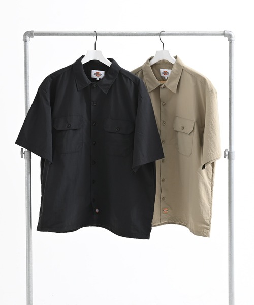 Dickies(ディッキーズ)の「【Dickies】S/S Work Shirts / ディッキーズ 半袖 ワークシャツ(シャツ/ブラウス・メンズ・ベージュ/ブラック・S/L/XL/M)」の13枚目の写真