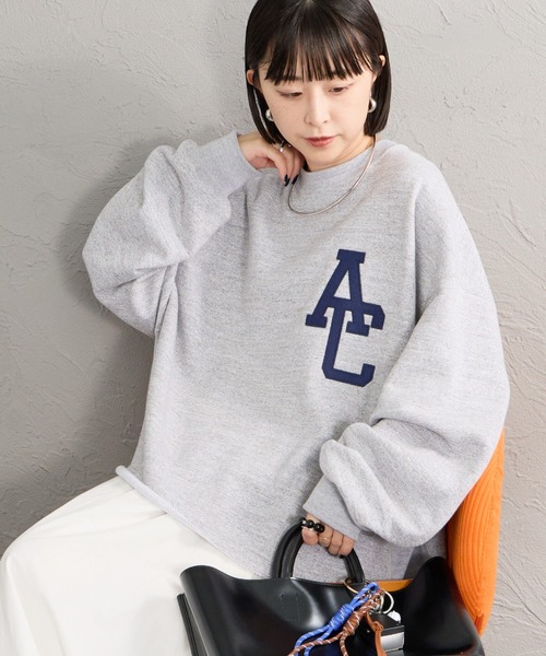 AMERICANA（アメリカーナ）の「【WEB先行予約】[Americana/アメリカーナ] 別注 AC ワッペン カットオフスウェット（スウェット・レディース・グレイッシュブルー/杢グレー/ブラウン・ONESIZE）」の16枚目の写真
