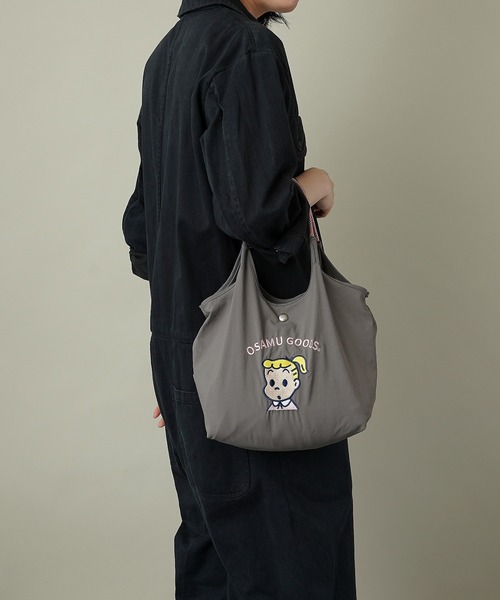 OSAMU GOODS(オサムグッズ)の「【unify × OSAMU GOODS(オサムグッズ)】軽撥水 ショルダーバッグ ハンドバッグ OTNS-02(ショルダーバッグ・レディース・グレー/ネイビー/ブルーグリーン/キャメル/レッド/アイボリー・ONE SIZE)」の11枚目の写真