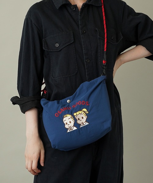 OSAMU GOODS(オサムグッズ)の「【unify × OSAMU GOODS(オサムグッズ)】軽撥水 ショルダーバッグ ハンドバッグ OTNS-02(ショルダーバッグ・レディース・グレー/ネイビー/ブルーグリーン/キャメル/レッド/アイボリー・ONE SIZE)」の13枚目の写真