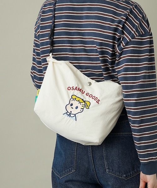 OSAMU GOODS(オサムグッズ)の「【unify × OSAMU GOODS(オサムグッズ)】軽撥水 ショルダーバッグ ハンドバッグ OTNS-02(ショルダーバッグ・レディース・グレー/ネイビー/ブルーグリーン/キャメル/レッド/アイボリー・ONE SIZE)」の18枚目の写真