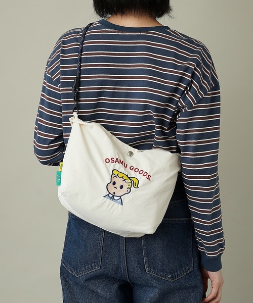 OSAMU GOODS(オサムグッズ)の「【unify × OSAMU GOODS(オサムグッズ)】軽撥水 ショルダーバッグ ハンドバッグ OTNS-02(ショルダーバッグ・レディース・グレー/ネイビー/ブルーグリーン/キャメル/レッド/アイボリー・ONE SIZE)」の19枚目の写真