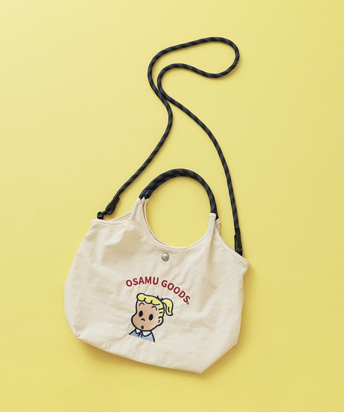 OSAMU GOODS(オサムグッズ)の「【unify × OSAMU GOODS(オサムグッズ)】軽撥水 ショルダーバッグ ハンドバッグ OTNS-02(ショルダーバッグ・レディース・グレー/ネイビー/ブルーグリーン/キャメル/レッド/アイボリー・ONE SIZE)」の7枚目の写真