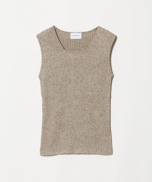 UNITED ARROWS(ユナイテッドアローズ)の「ノースリーブ カラー ニット ‐ウォッシャブル‐(タンクトップ・レディース・ケリーグリーン/ブラウン系・FREE)」の1枚目の写真