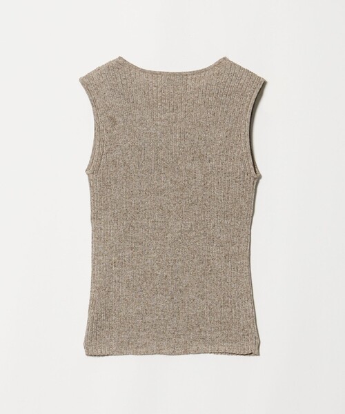 UNITED ARROWS(ユナイテッドアローズ)の「ノースリーブ カラー ニット ‐ウォッシャブル‐(タンクトップ・レディース・ケリーグリーン/ブラウン系・FREE)」の5枚目の写真