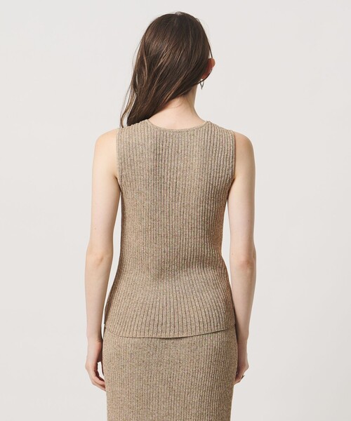 UNITED ARROWS(ユナイテッドアローズ)の「ノースリーブ カラー ニット ‐ウォッシャブル‐(タンクトップ・レディース・ケリーグリーン/ブラウン系・FREE)」の13枚目の写真