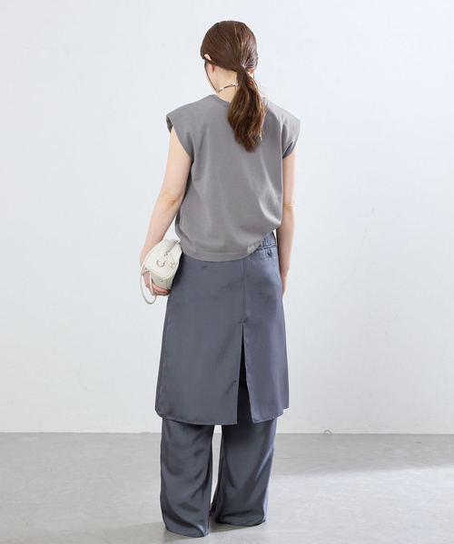 IENA（イエナ）の「《手洗い可能》パワーショルダースリーブレスニット（ニット/セーター・レディース・ブラック/チャコールグレー・FREE）」の19枚目の写真