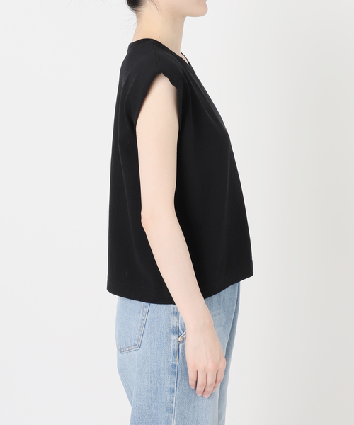 IENA（イエナ）の「《手洗い可能》パワーショルダースリーブレスニット（ニット/セーター・レディース・ブラック/チャコールグレー・FREE）」の12枚目の写真