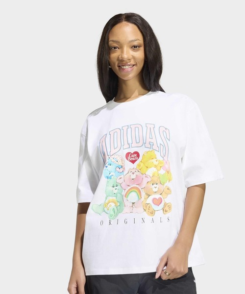 adidas(アディダス)の「adidas CARE BEARS OVERSIZED TEE / アディダスオリジナルス adidas Originals(Tシャツ/カットソー・レディース・ホワイト・XX-LARGE/LARGE/MEDIUM/X-LARGE/X-SMALL/SMALL)」の1枚目の写真