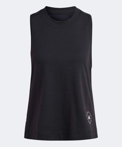adidas by Stella McCartney(アディダスバイステラマッカートニー)の「adidas by Stella McCartney ロゴ タンクトップ / ヨガウェア【adidas by Stella McCartney】 / アディダス adidas(タンクトップ・レディース・ブラック・SMALL/MEDIUM/LARGE/X-LARGE/XX-LARGE/X-SMALL)」の1枚目の写真