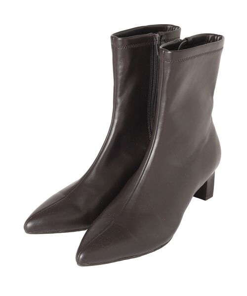 YECCA VECCA(イェッカヴェッカ)の「ストレッチミドルブーツ(ブーツ・レディース・ブラウン/ブラック・24.5cm/23.5cm/22.5cm)」の12枚目の写真