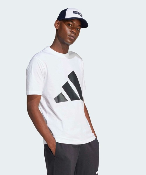 adidas（アディダス）の「エッセンシャルズ ビッグロゴ 半袖Tシャツ / アディダス adidas（Tシャツ/カットソー・メンズ・ホワイト×ブラック・XX-LARGE/3XL/LARGE/MEDIUM/SMALL/X-LARGE/X-SMALL）」の5枚目の写真