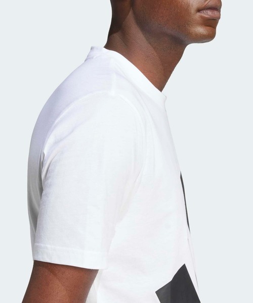 adidas（アディダス）の「エッセンシャルズ ビッグロゴ 半袖Tシャツ / アディダス adidas（Tシャツ/カットソー・メンズ・ホワイト×ブラック・XX-LARGE/3XL/LARGE/MEDIUM/SMALL/X-LARGE/X-SMALL）」の4枚目の写真