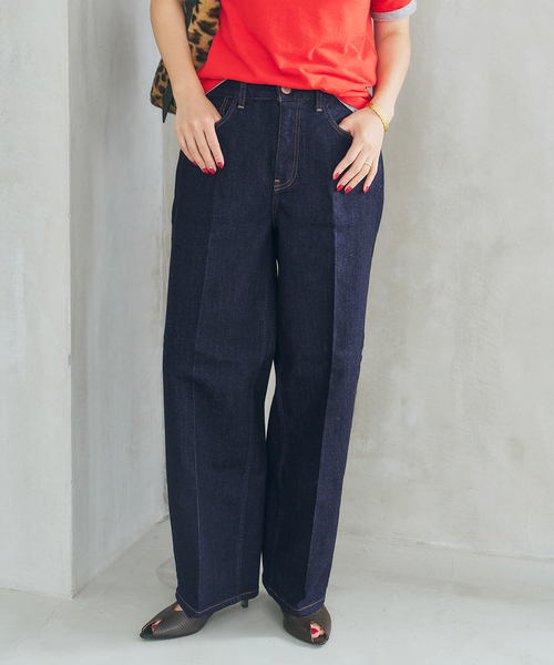 Spick & Span(スピックアンドスパン)の「RED CARD TOKYO / レッドカード トーキョー Seattle(デニムパンツ・レディース・ダークブルー/ネイビー・23/24/25)」の2枚目の写真