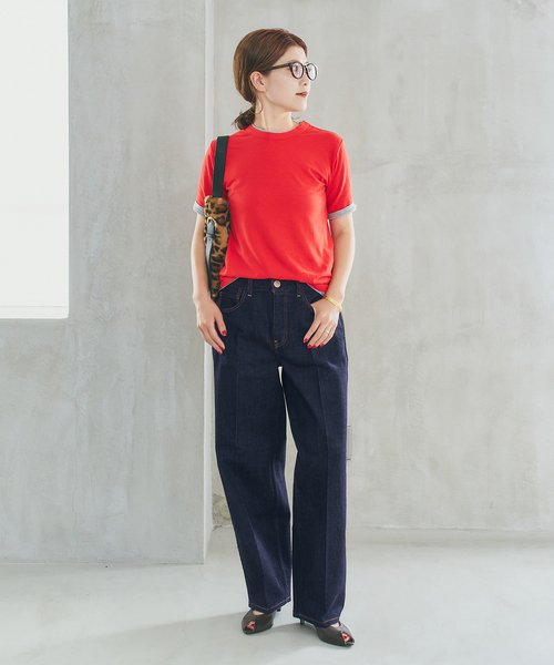 Spick & Span(スピックアンドスパン)の「RED CARD TOKYO / レッドカード トーキョー Seattle(デニムパンツ・レディース・ダークブルー/ネイビー・23/24/25)」の16枚目の写真