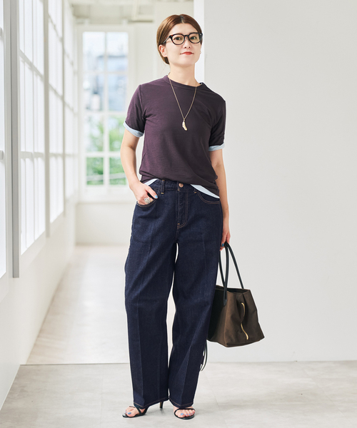 Spick & Span(スピックアンドスパン)の「RED CARD TOKYO / レッドカード トーキョー Seattle(デニムパンツ・レディース・ダークブルー/ネイビー・23/24/25)」の17枚目の写真