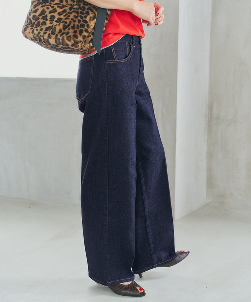 Spick & Span(スピックアンドスパン)の「RED CARD TOKYO / レッドカード トーキョー Seattle(デニムパンツ・レディース・ダークブルー/ネイビー・23/24/25)」の10枚目の写真