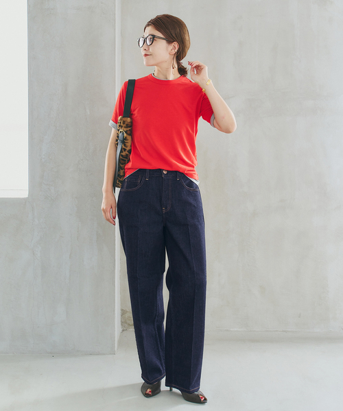 Spick & Span(スピックアンドスパン)の「RED CARD TOKYO / レッドカード トーキョー Seattle(デニムパンツ・レディース・ダークブルー/ネイビー・23/24/25)」の11枚目の写真