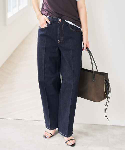 Spick & Span(スピックアンドスパン)の「RED CARD TOKYO / レッドカード トーキョー Seattle(デニムパンツ・レディース・ダークブルー/ネイビー・23/24/25)」の13枚目の写真
