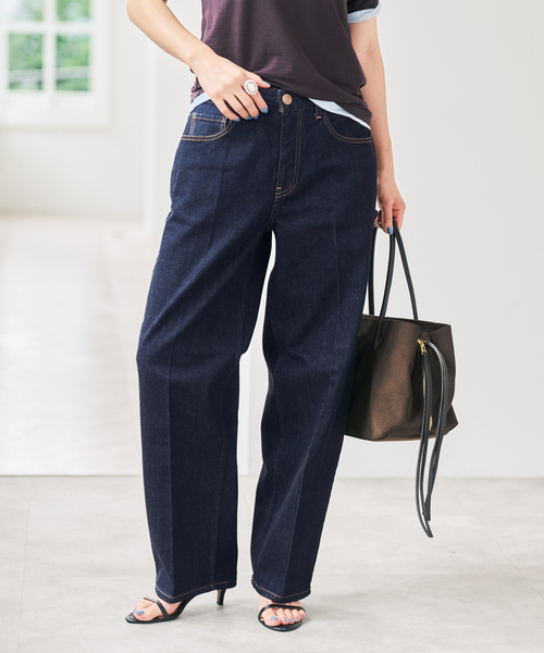 Spick & Span(スピックアンドスパン)の「RED CARD TOKYO / レッドカード トーキョー Seattle(デニムパンツ・レディース・ダークブルー/ネイビー・23/24/25)」の4枚目の写真