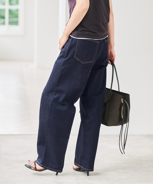 Spick & Span(スピックアンドスパン)の「RED CARD TOKYO / レッドカード トーキョー Seattle(デニムパンツ・レディース・ダークブルー/ネイビー・23/24/25)」の5枚目の写真
