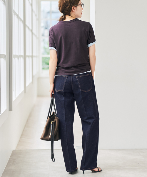 Spick & Span(スピックアンドスパン)の「RED CARD TOKYO / レッドカード トーキョー Seattle(デニムパンツ・レディース・ダークブルー/ネイビー・23/24/25)」の9枚目の写真