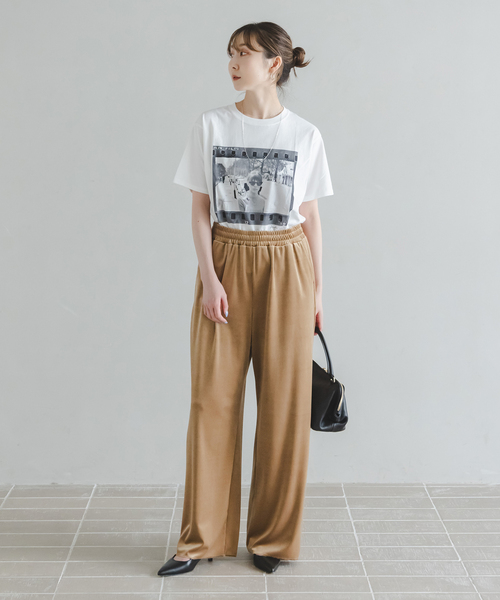 Couture d'adam(クチュールドアダム)の「COUTURE D'ADAM T-Shirt/Jane Shades W Frame(Tシャツ/カットソー・レディース・チャコールグレー/ホワイト・38)」の15枚目の写真