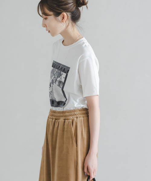 Couture d'adam(クチュールドアダム)の「COUTURE D'ADAM T-Shirt/Jane Shades W Frame(Tシャツ/カットソー・レディース・チャコールグレー/ホワイト・38)」の18枚目の写真