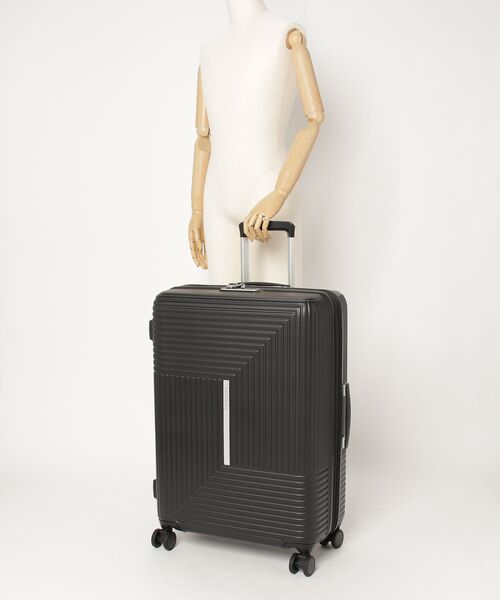 Samsonite(サムソナイト)の「サムソナイト APINEX スピナー69 エキスパンダブル ブレーキ マットブラック(スーツケース/キャリーバッグ・メンズ・ブラック・M)」の3枚目の写真
