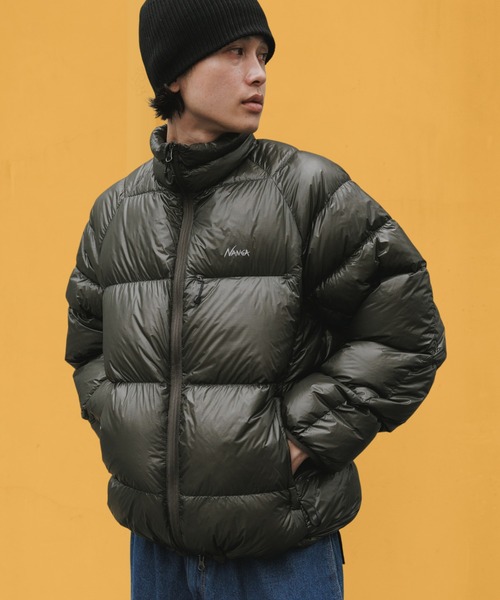 NANGA(ナンガ)の「NANGA/ナンガ MOUNTAIN LODGE DOWN JACKET ラグランスリーブ パッカブル ダウンジャケット アウター アウトドア 2026年秋冬 秋服 冬服(ダウンジャケット/コート・メンズ・ブラック/モカ/オリーブ・S/M/L/XL)」の3枚目の写真