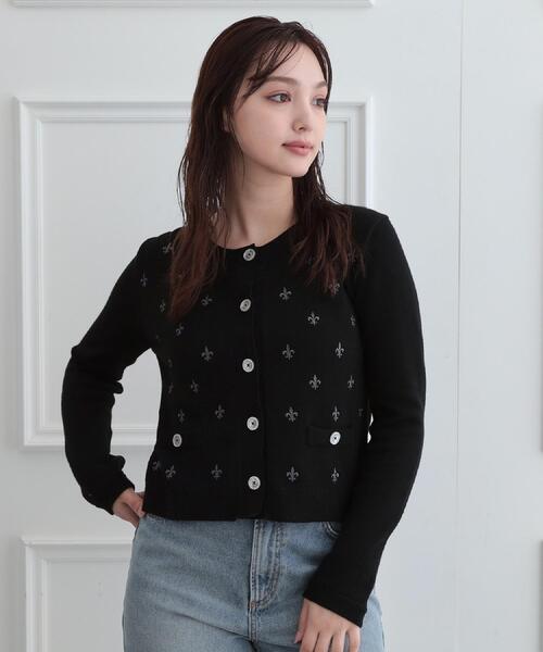 DRESSTERIOR(ドレステリア)の「リリークレストカーディガン(カーディガン/ボレロ・レディース・モスグリーン/ブラック・34/38/36)」の17枚目の写真