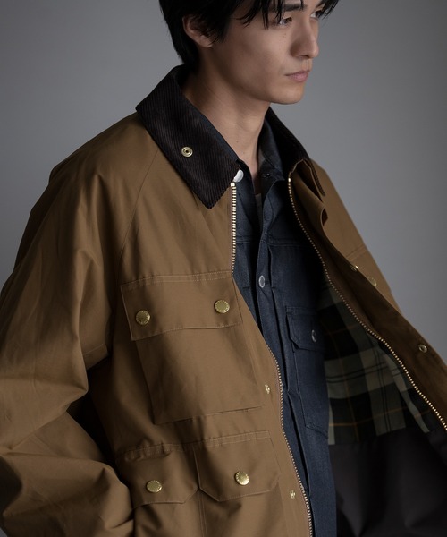 Barbour（バブアー）の「《別注》【Barbour/バブアー】EX 4POCKET SHORT BLOUSON（ブルゾン・メンズ・カーキ/キャメル・34/42/40/38/36）」の6枚目の写真