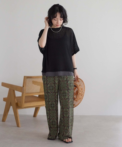 HEART MARKET(ハートマーケット)の「フェイクレイヤードプルオーバー(ニット/セーター・レディース・ブラック/グレー/ピンク/ミント/オートミール・FREE)」の8枚目の写真